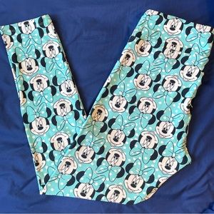 LuLaRoe Disney Minnie Mouse Head TC Leggings